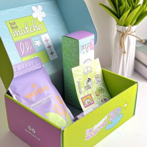 بوكس الماتشا العضوي – إصدار "But First, Matcha"