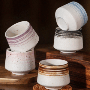 أكواب ماتشا يدوية – نمط ياباني تقليدي