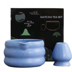 طقم ماتشا تقليدي – لون أزرق فخم